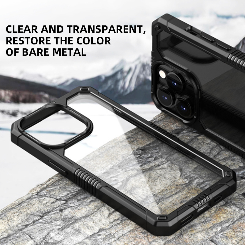 ATB Guard Series Transparent Armor Anti Shock Phone Cover For iPhone 11-15 Series Sport Style Anti Scratch