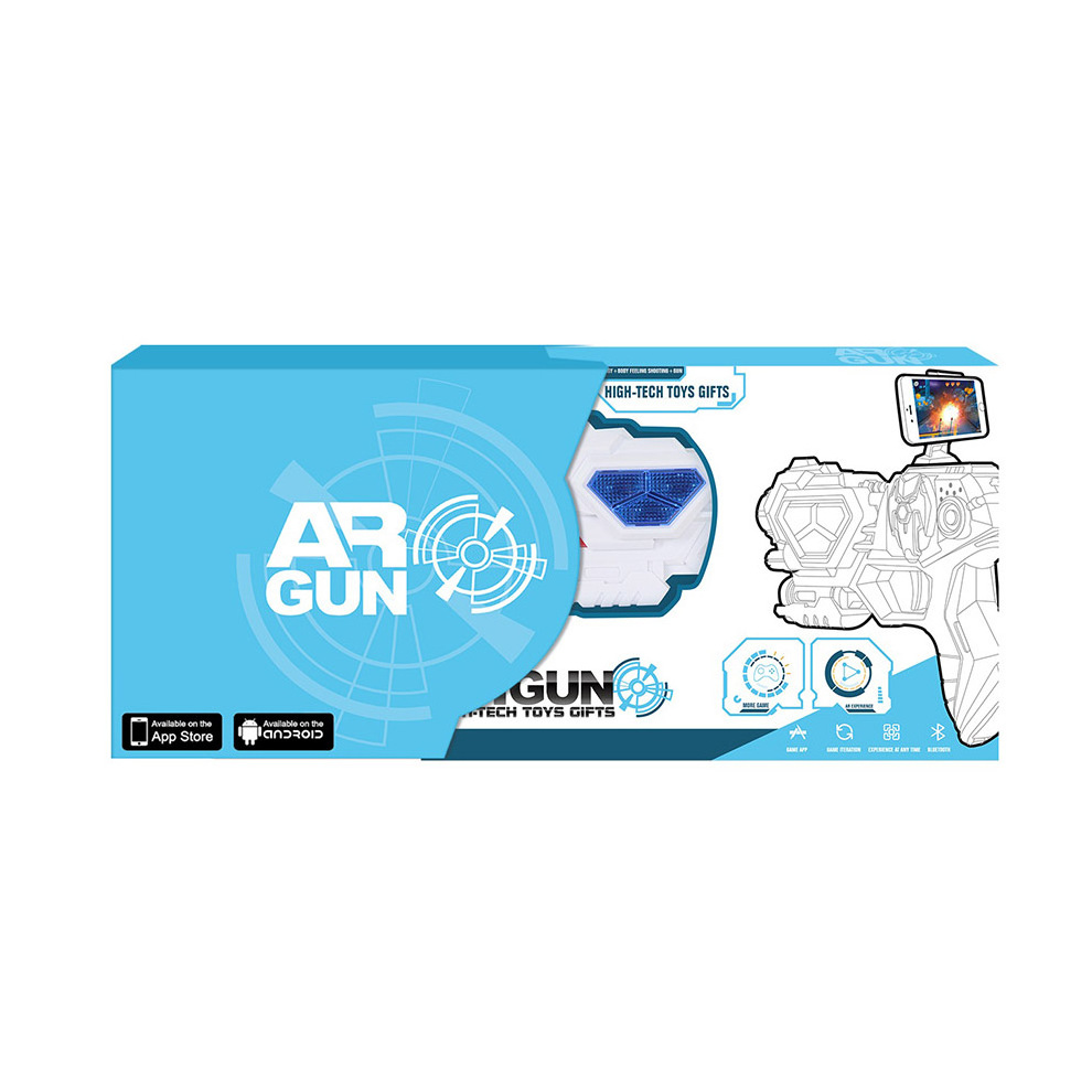 AR Gun Game For 2024 New Blue Tooth APP Control AR Toy Gun With Sound