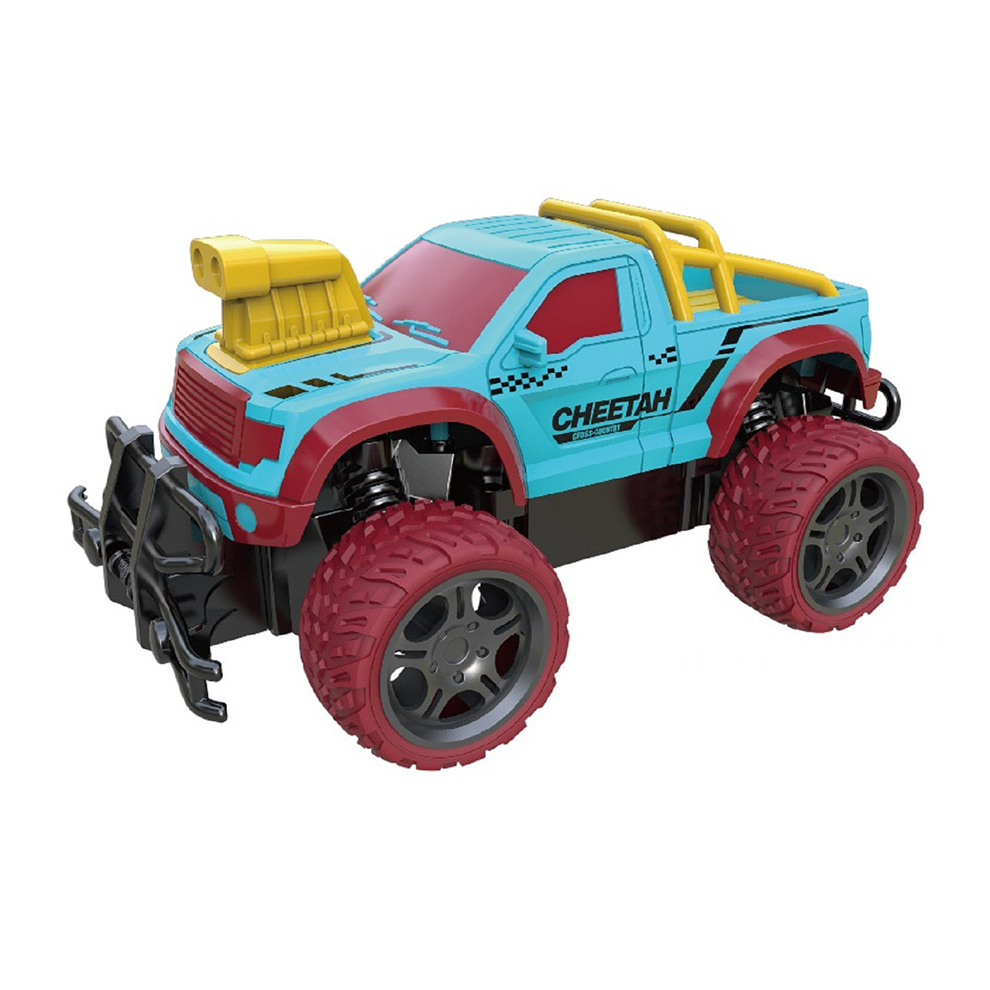 1/18 Scale 27MHZ 4CH Big Wheels Desert Racing Truck Model Toys 4WD RC Crawler Car For Kids