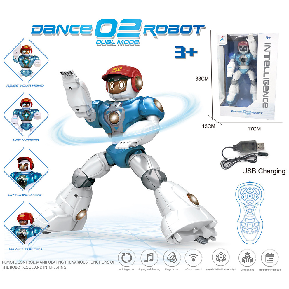 2024 Multiple Remote Control Sensor Smart Dancing Robot Toy With Music