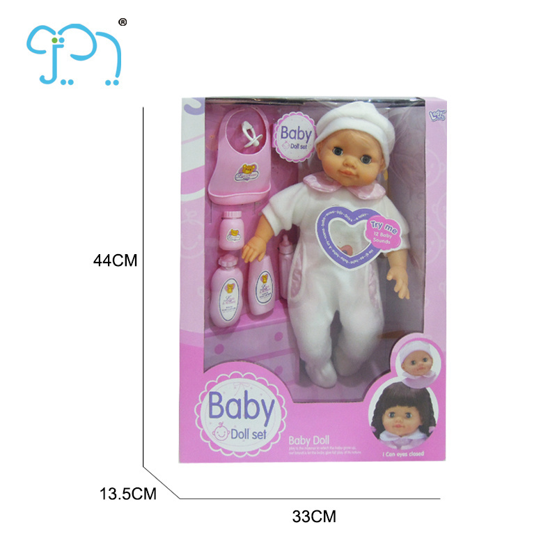 16 Inch Drink Milk Baby Dolls For 2024 Spanish Silicone Rebron Baby Dolls With Blinking Eyes