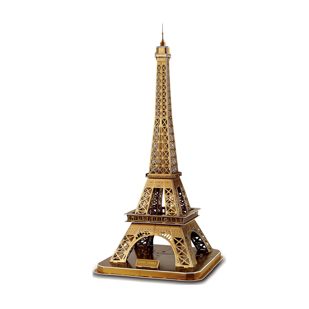 World Famous Building Models DIY Puzzle Paris Eiffel Tower With 66 PCS