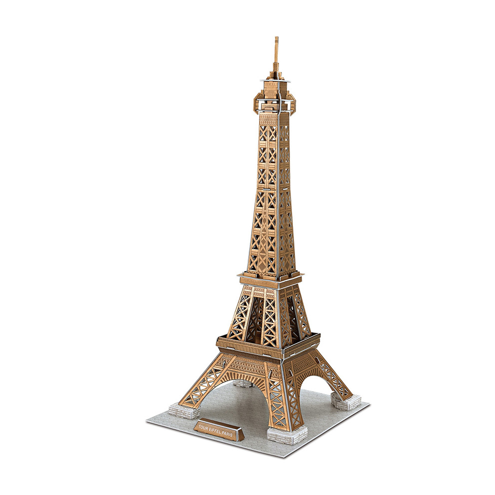 Famous Building Paper Models DIY Puzzle Large 3D Eiffel Tower For Kids