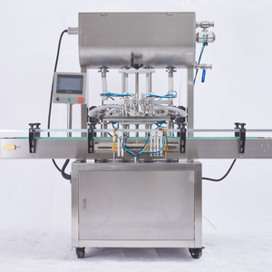 Automatic Pneumatic 4 nozzles 100ml-1000ml Liquid Filler Soda Water Bottling Filling Machine for PET Bottle