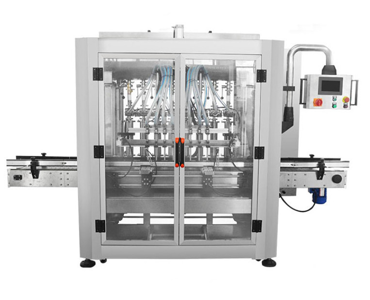 Automatic Pneumatic 4 nozzles 100ml-1000ml Liquid Filler Soda Water Bottling Filling Machine for PET Bottle