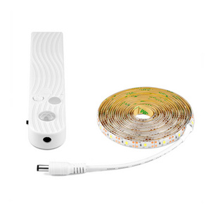 PIR Motion Sensor Led Strip Lights Portable 2835 1m-3m Long for Bed Home Decoration Aluminum Alloy IP65 70 White Yellow Black