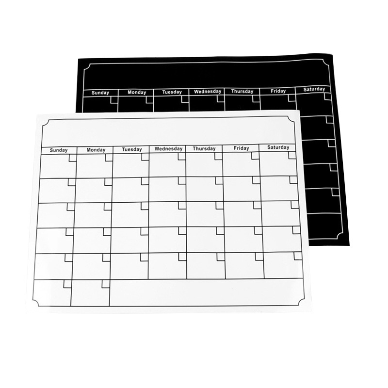 Dry Erase Board Magnetic Calendar Wall Stickers Refrigerator Stickers Meeting Blackboard Stickers