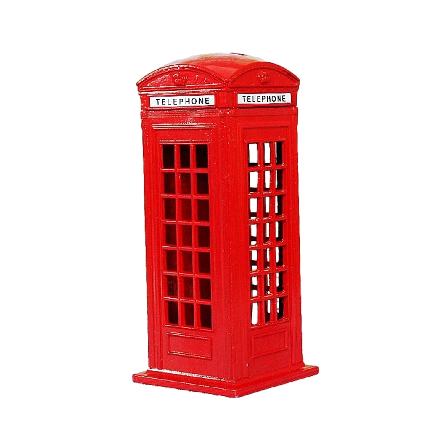 Metal Telephone Booth Shape Coin Bank Phone Booth Model Piggy Bank Money Saving Box