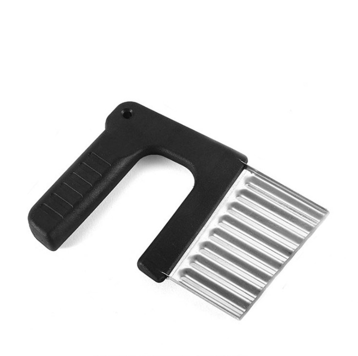 Stainless Steel Kitchen Vegetable Wavy Blade Cutter Potato Crinkle Cutting Tool Chopping Knife