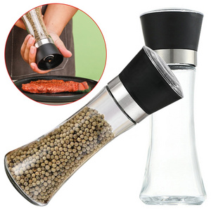 Seasoning Bottle Adjustable Coarse Mills Portable Spice Jar Containers Manual Salt Pepper Mill Grinder