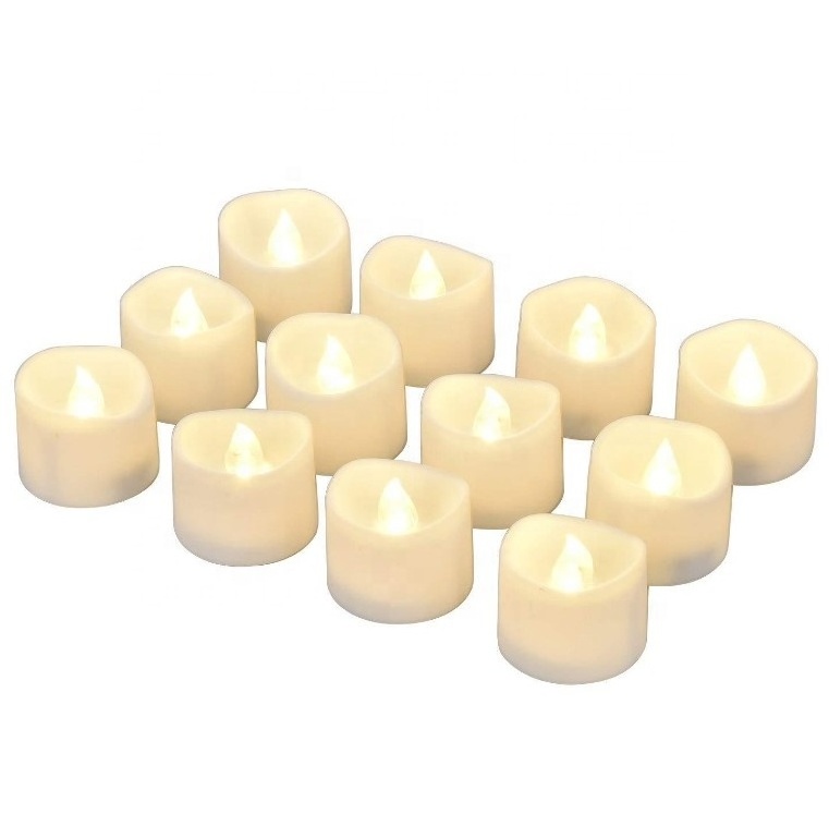 New Design Plastic Flameless Battery Operated Led Tealight Votive Candle For Christmas Halloween Decoration