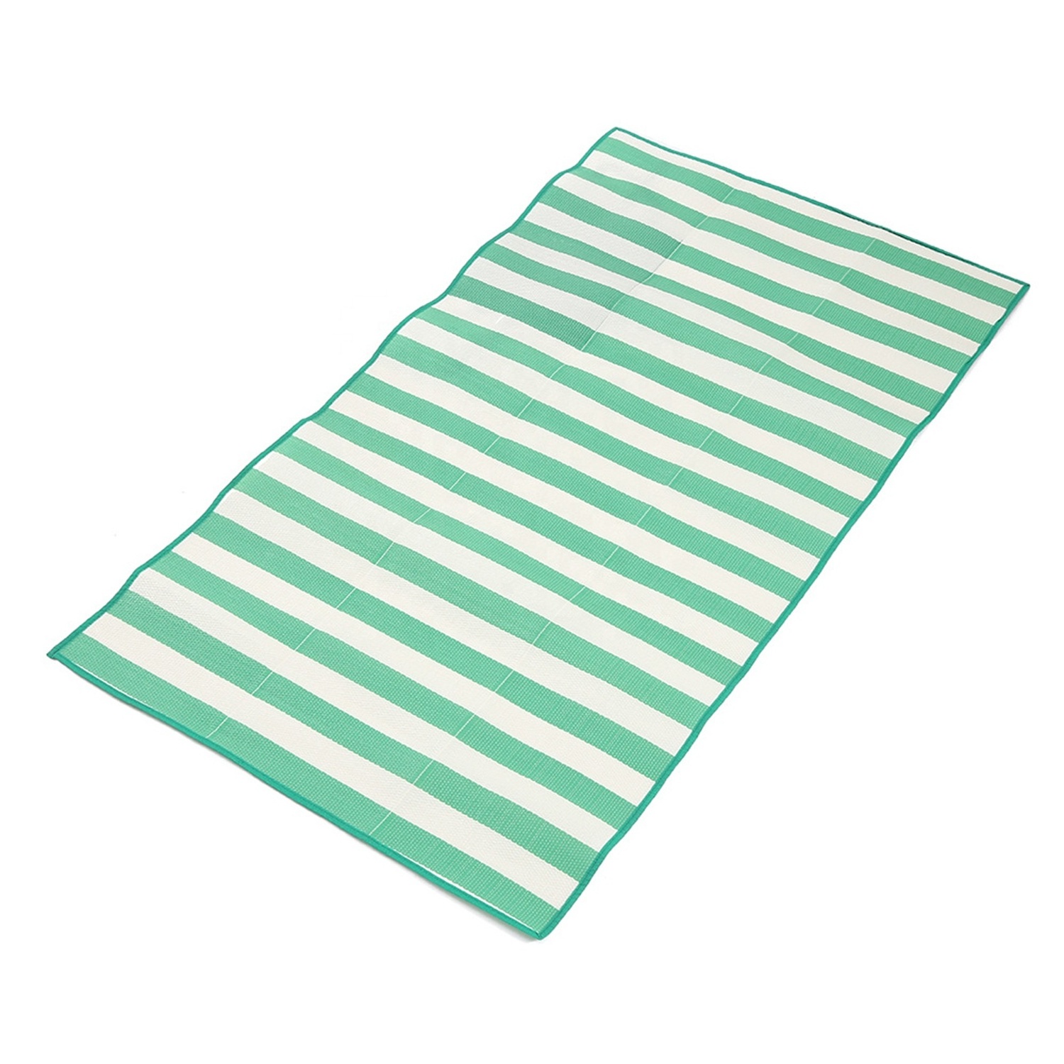 Outdoor Portable Picnic Mat Waterproof Beach Mat Woven Recycled Plastic Cheap PP Beach Mat