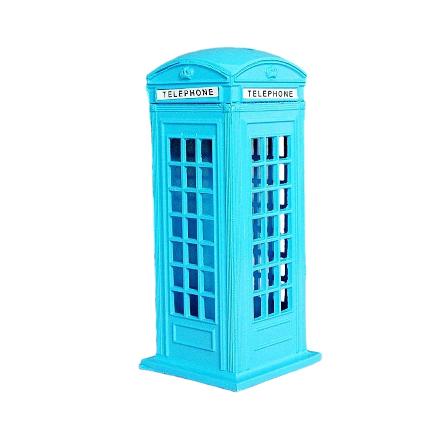 Metal Telephone Booth Shape Coin Bank Phone Booth Model Piggy Bank Money Saving Box