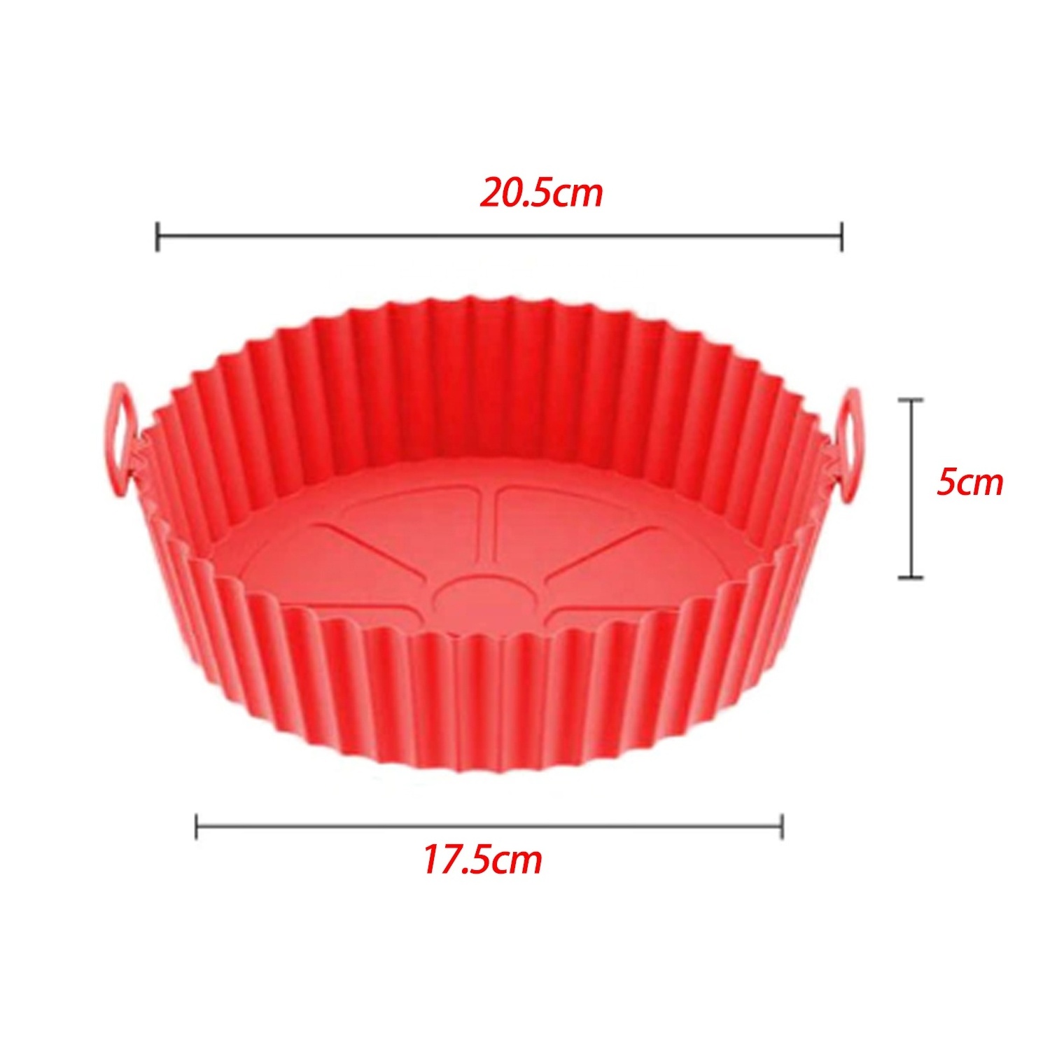 Air Fryer Silicone Liner 7.5 Inch Food Safe Nonstick Silicone Heat Resistant, Easy Clean Liner, Suitable for Oven, Microwave