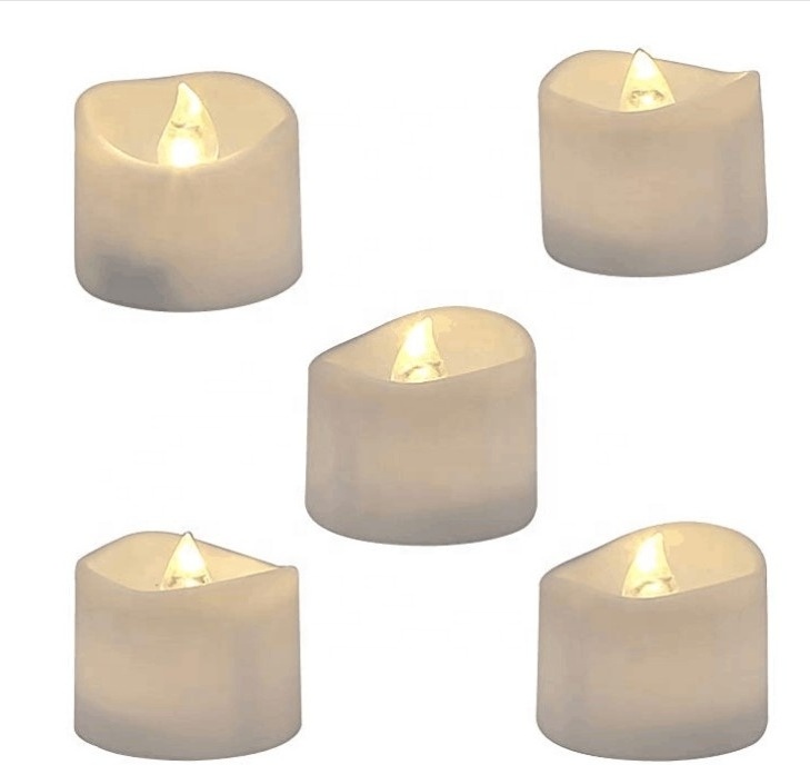 New Design Plastic Flameless Battery Operated Led Tealight Votive Candle For Christmas Halloween Decoration