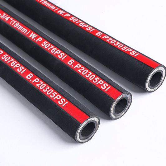 Steel Wire Braided Rubber Hydraulic Hose SAE100 R2 AT/DIN EN853 2SN