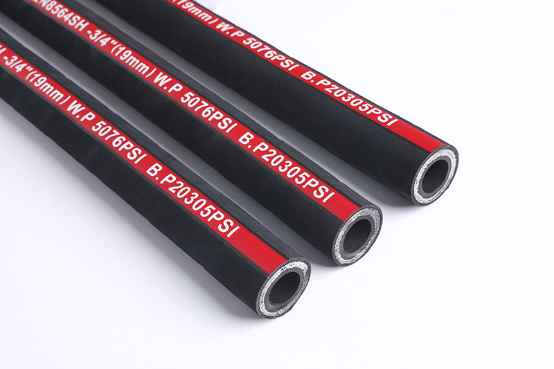 Flexible steel wire braided high pressure hydraulic rubber hose