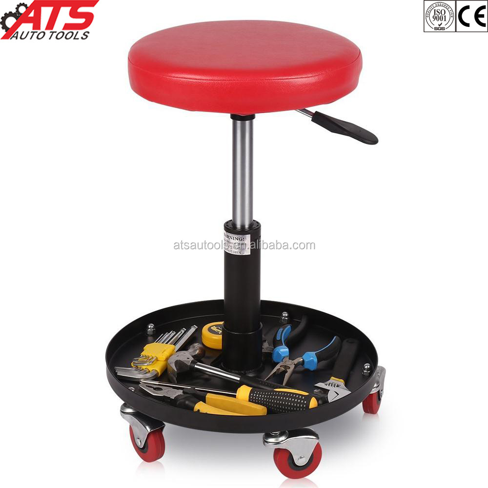 Rolling Creeper Seat Chair Repair Seat with Tools Tray