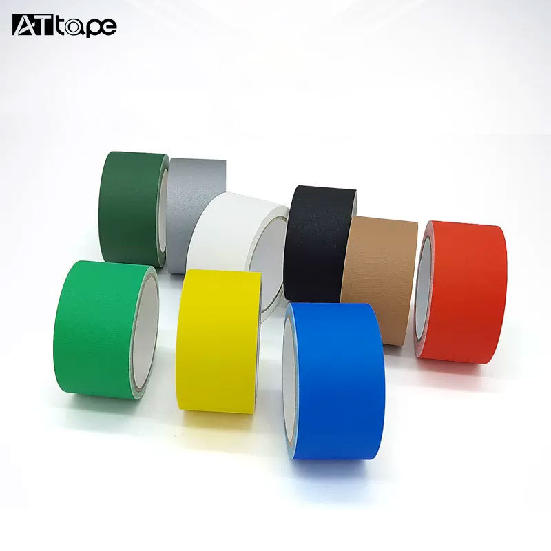 Hot Melt Heavy Strong Adhesive Waterproof Matt Duct Dance Floor Film Stage Gaffer Black Cloth Tape