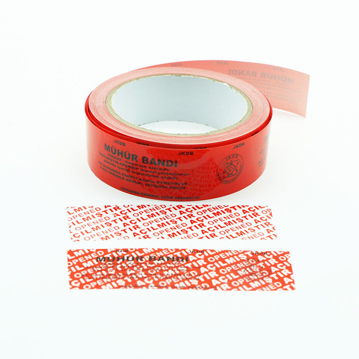 Adhesive bag sealing tamper proof security tape