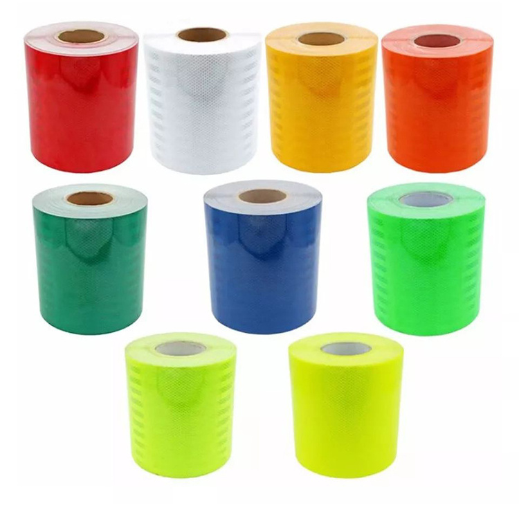 Waterproof Red And White Adhesive Safety Conspicuity Reflector Tape For Trailer Cars Trucks Outdoor Reflective Tape