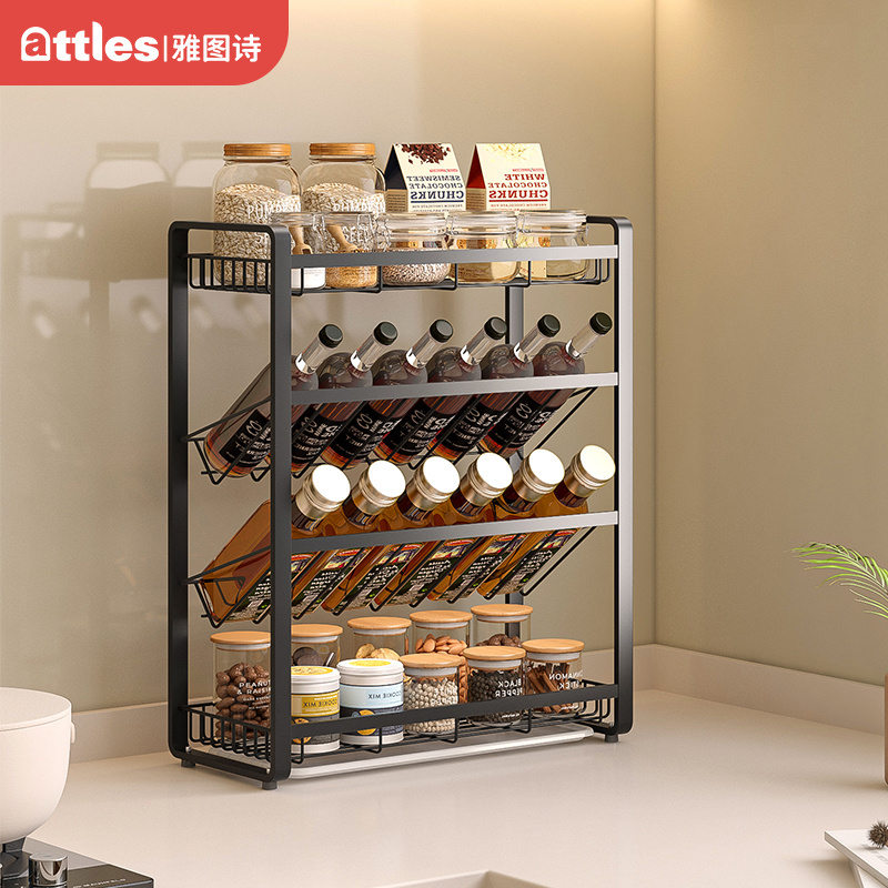 2024 Super Affordable Kitchen Four Layers Heavy Duty Shelving Rack Storage Shelves Units Kitchen Shelves Storage