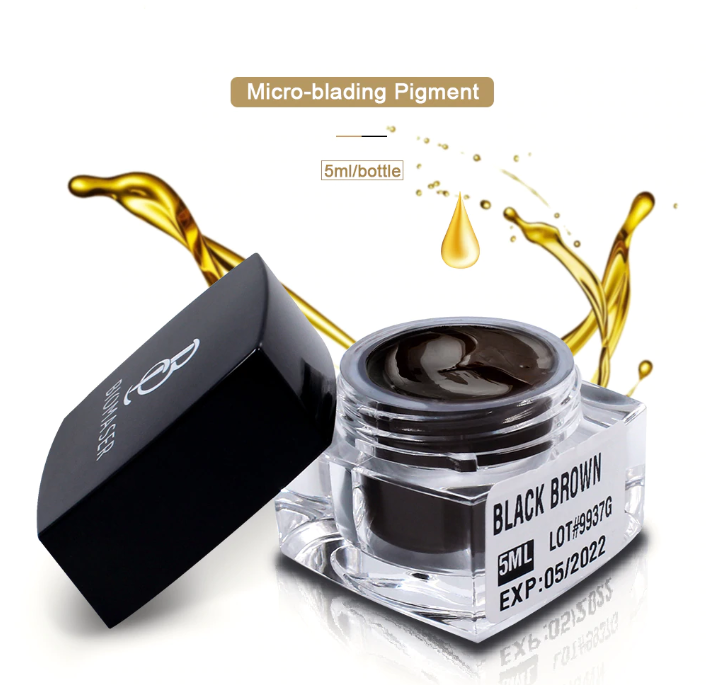 ATTO Light Ash Brown Biomaser Permanent Makeup 3D Microblading Pigments For Eyebrow Eyeline Tattoo