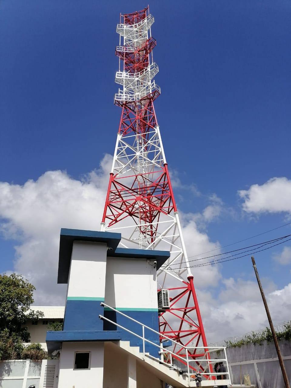 Towers Four Legged Lattice Microwave Communication 20m High 4 Leg Angle Steel Antenna Telecommunication Tower