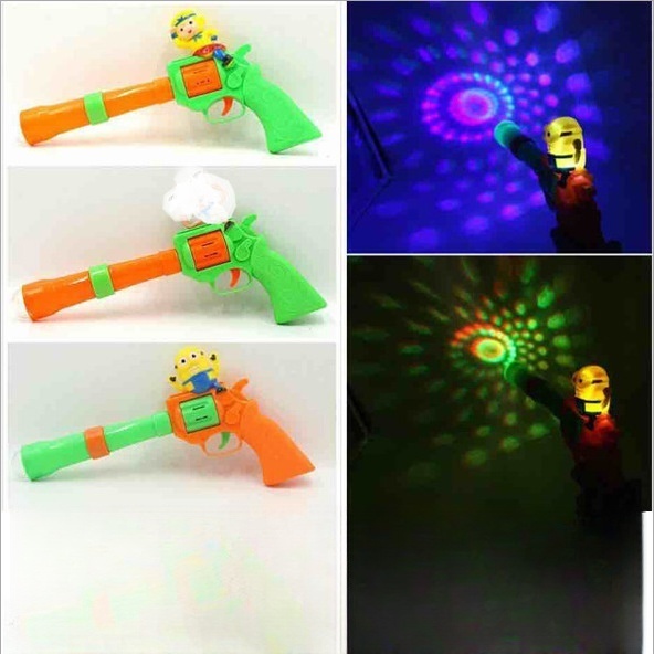 Electric revolver Full Star projection gun with light music voice electric revolver toy