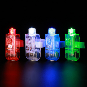 Glow in the Dark Party Supplies LED Finger Flashlight Light Up Finger Ring Toys LED Party Finger Lights for Kids