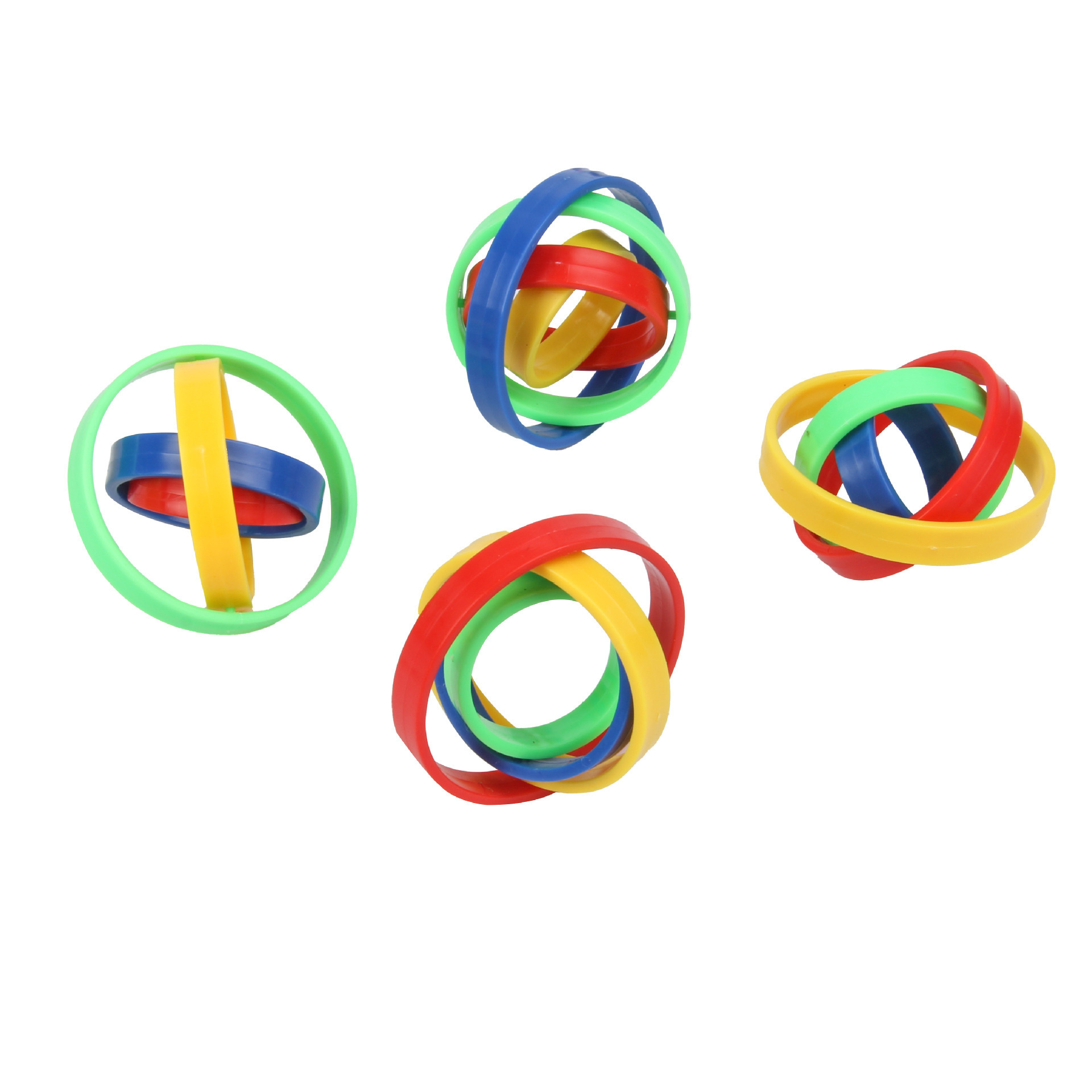 Creative colorful finger gyro orbiting rings spinner children educational toys decompression toy