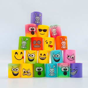 Children colorful funny expressions mini rainbow colorful spring circles ground stalls student prize Rainbow spring