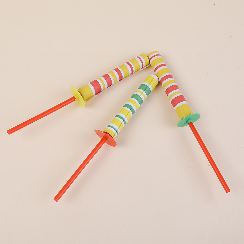 Classic nostalgic children's retractable stick toy magic wand scary hand stick paper roll stick Paper Swords YoYo toys