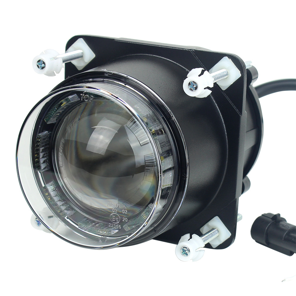 High Beam 4 inch 90mm LED Headlight with Position Light For Motorcycle Bus SUV Accessories