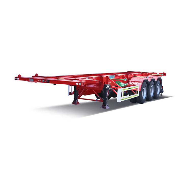 20 Feet To 40 Feet Extended Container Chassis Sale 3 Axles Container Trailer