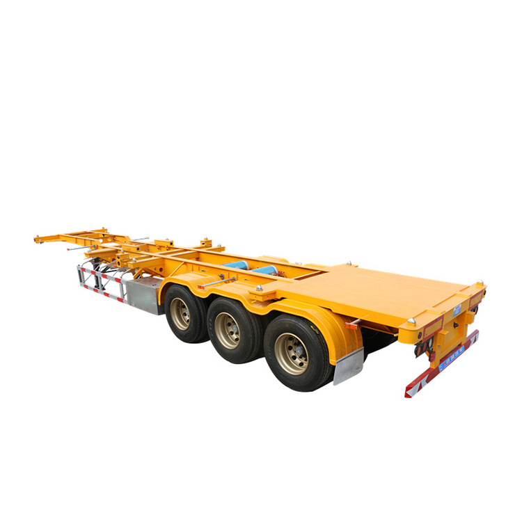 20 Feet To 40 Feet Extended Container Chassis Sale 3 Axles Container Trailer