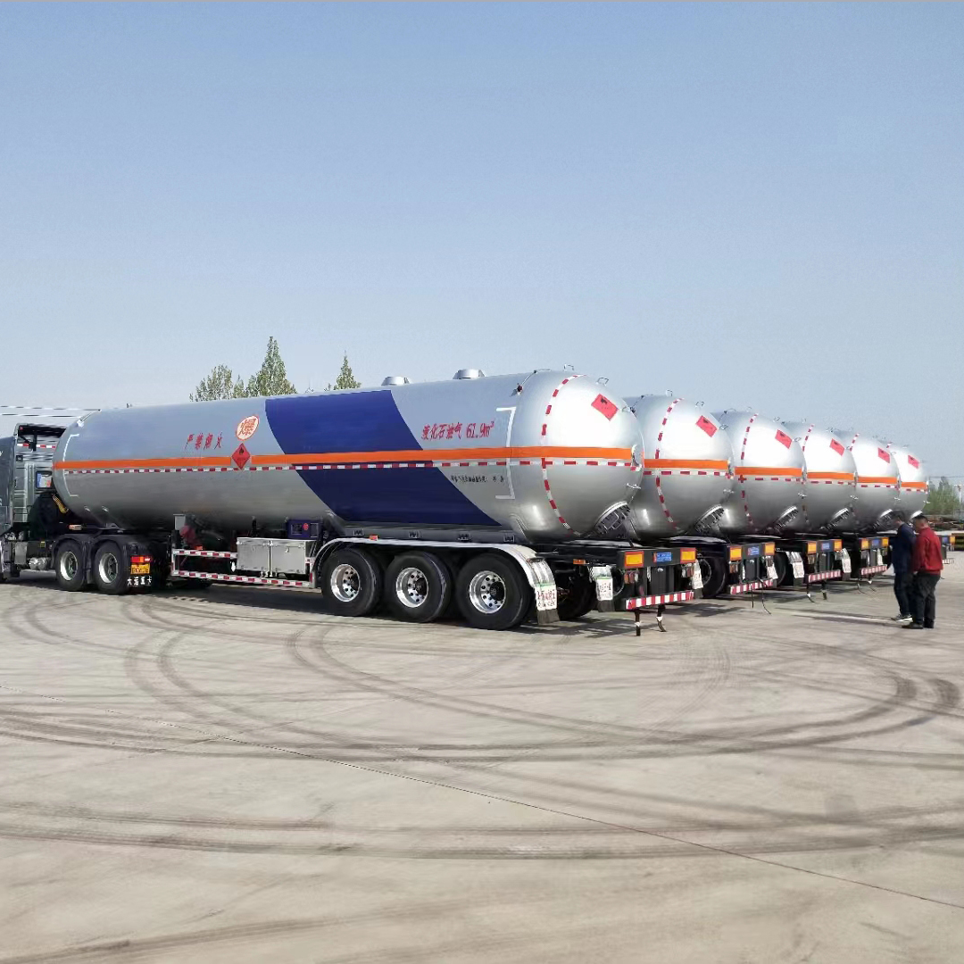 50000 liters LPG Gas Tank Semi Trailer LPG Tanker For gas transport