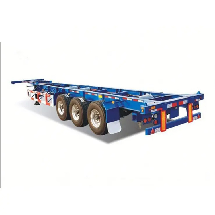 20 Feet To 40 Feet Extended Container Chassis Sale 3 Axles Container Trailer