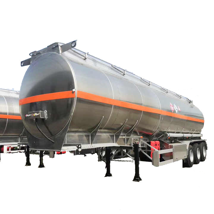 Factory New 42000l Diesel Gasoline Fuel Oil Truck Semi Trailer Aluminum Fuel Tanker Tank Trailer For Sale Fuel Tank Trailer