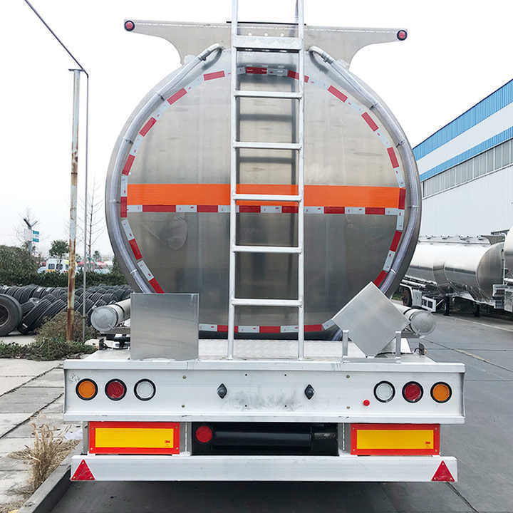 Factory New 42000l Diesel Gasoline Fuel Oil Truck Semi Trailer Aluminum Fuel Tanker Tank Trailer For Sale Fuel Tank Trailer