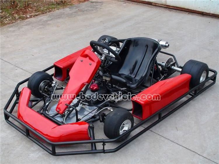 2016 hot 125cc 4 wheel racing indoor go kart with plastic safety bumper pass CE certificate