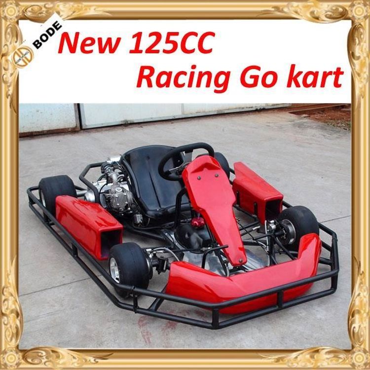 2016 hot 125cc 4 wheel racing indoor go kart with plastic safety bumper pass CE certificate