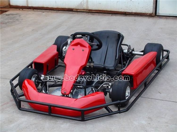 2016 hot 125cc 4 wheel racing indoor go kart with plastic safety bumper pass CE certificate