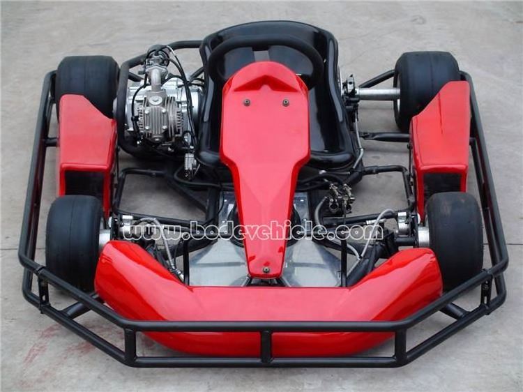 2016 hot 125cc 4 wheel racing indoor go kart with plastic safety bumper pass CE certificate