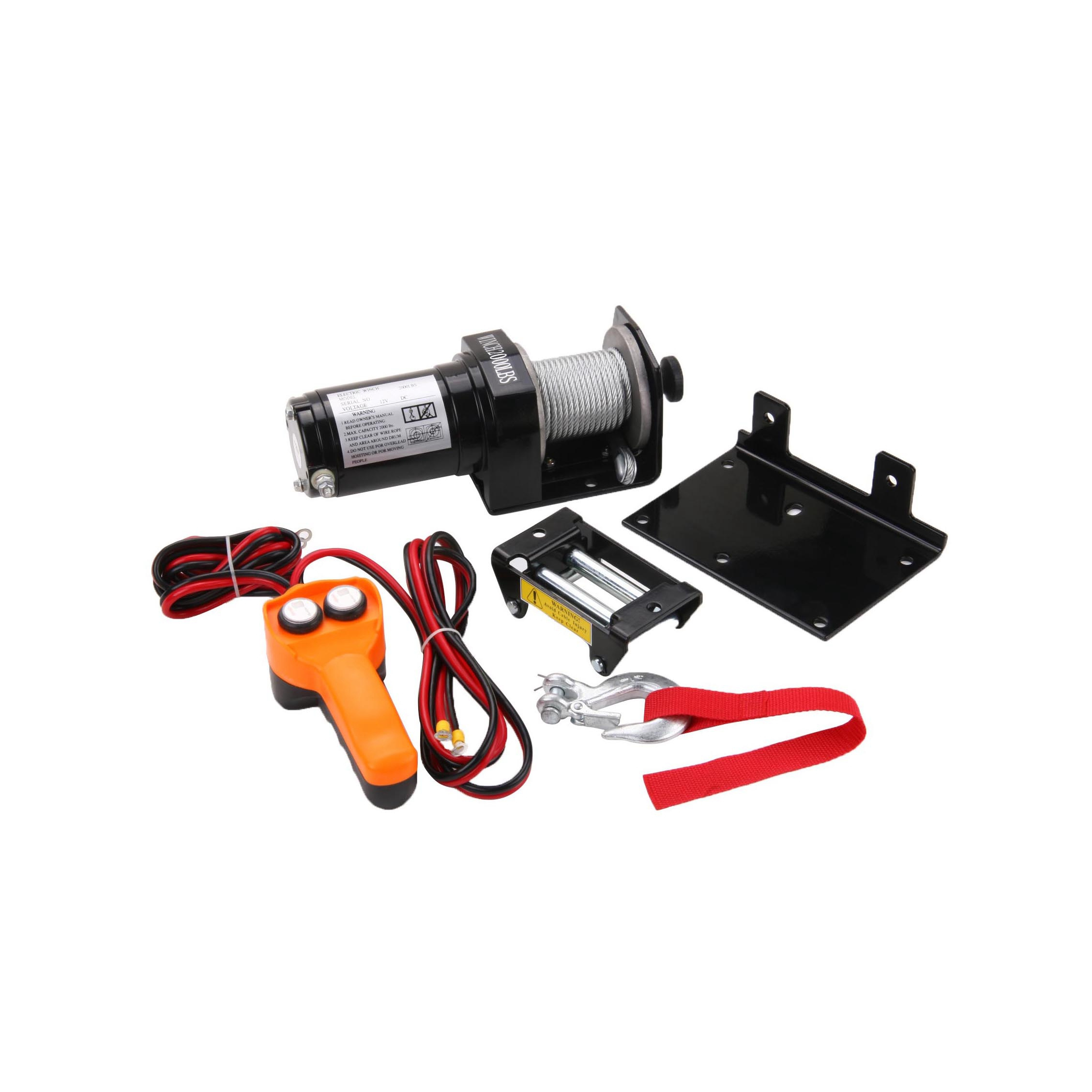 12v 2000lbs atv small winch