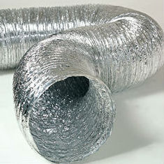 Flexible air duct, Fire resistant semi rigid aluminum