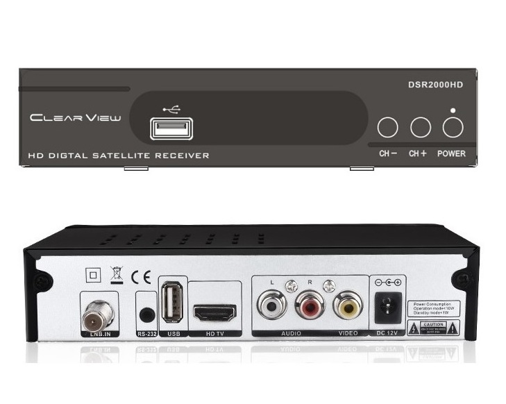 ClearView DSR2000HD MPEG-4 DVB-S2 H264/AVC Full HD 1080p Digital Satellite TV Receiver