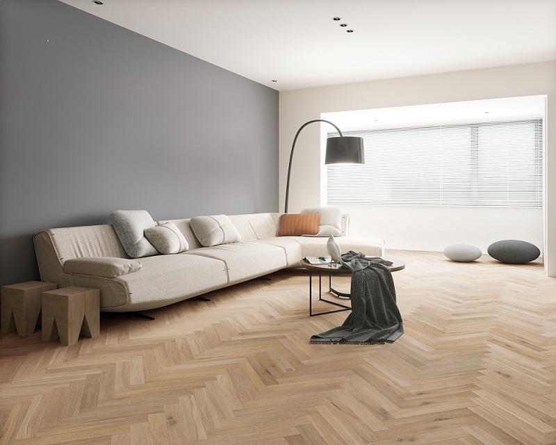 Herringbone European Oak pre-finished engineered parquet oak wood hardwood flooring 3mm