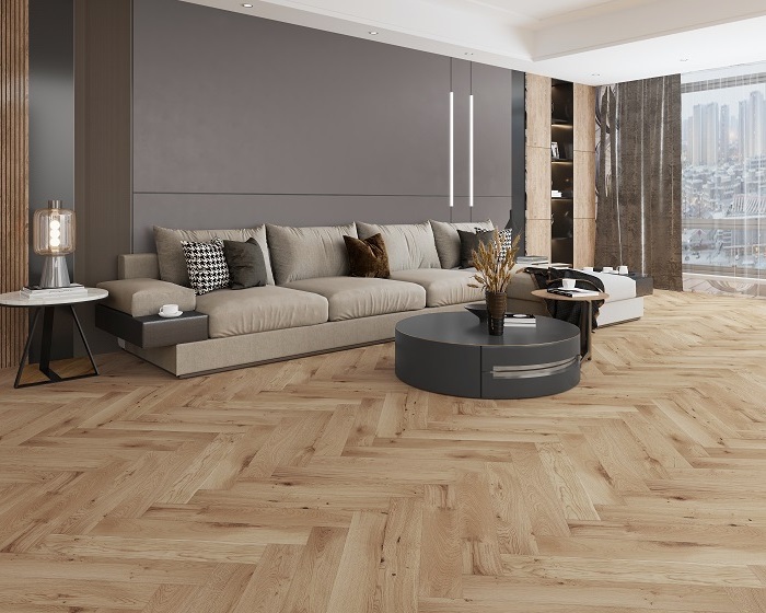 Herringbone European Oak pre-finished engineered parquet oak wood hardwood flooring 3mm