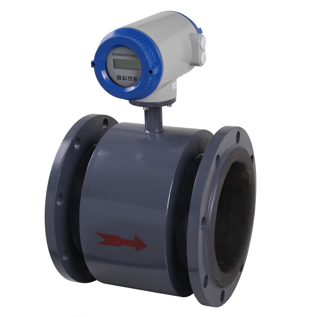 DN300 Electromagnetic flowmeter water flowmeters sewage meter battery powered electromagnetic flow meter